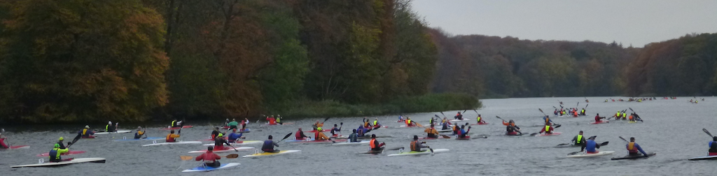 Billede fra et tidligere Havneræs på Bygholm Sø